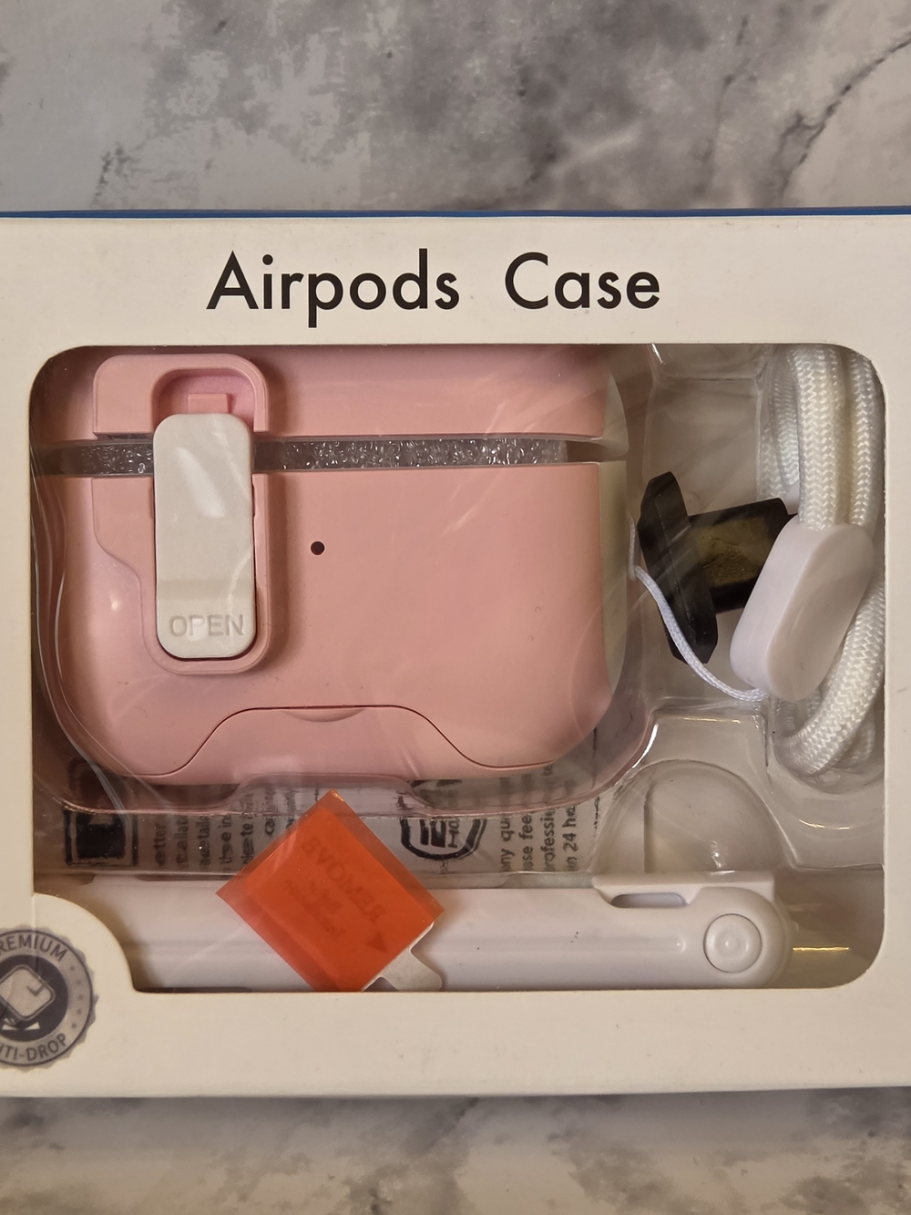 AirPods Pro 2 Case with Secure Lock & Phone Stand, Compatible with MagSafe, Pink